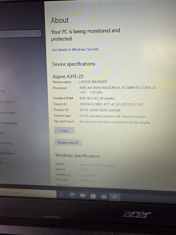 Acer Aspire Black Other AMD Other