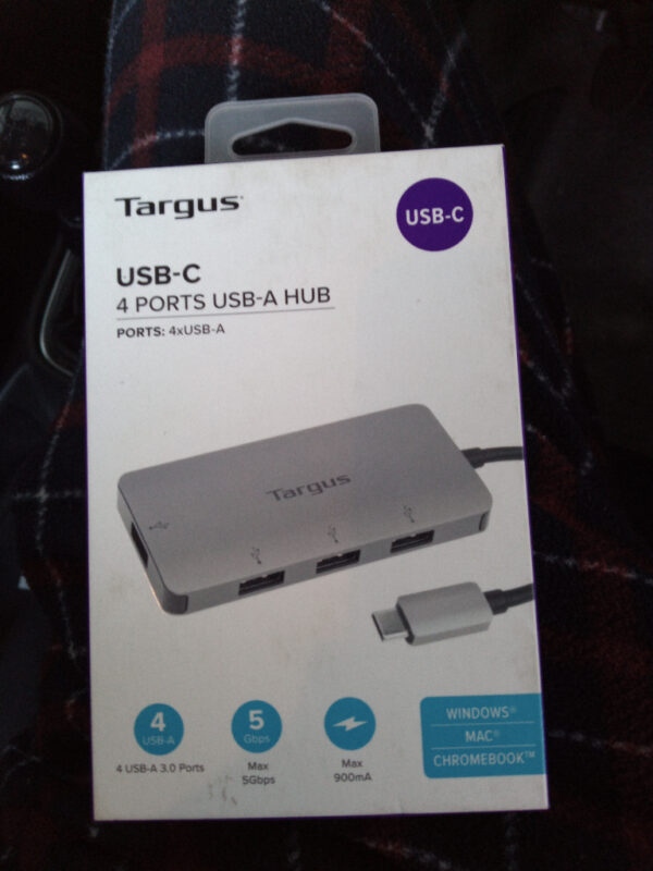 Targus c type USB port hub