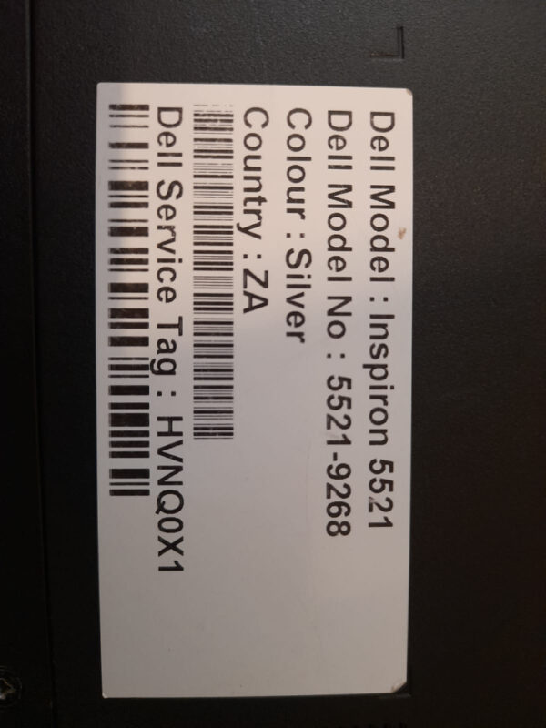Dell Inspiron-5521 Silver 1TB Intel Other