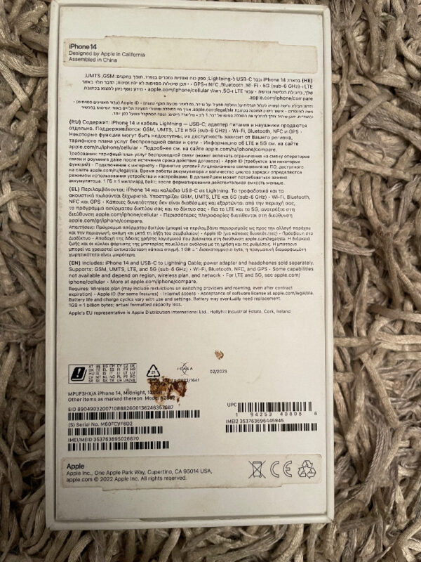 Apple IPhone 14 Other 128GB