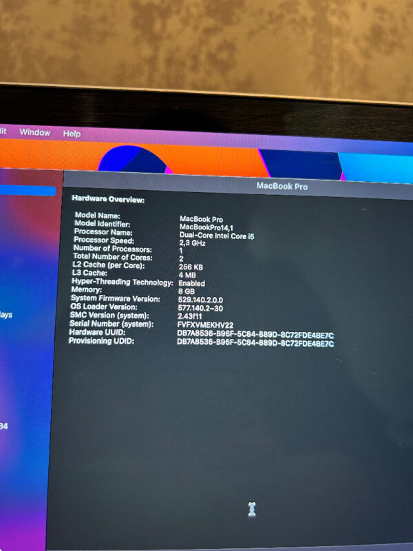 Apple MacBook Pro 2017 (13') Other 256GB Intel 8GB