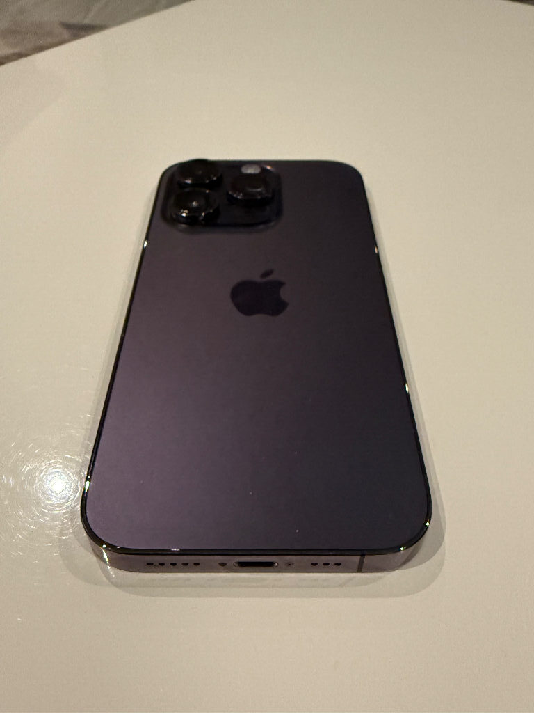 Apple iPhone 14 Pro ESIM only 128gb Deep purple Black 128GB